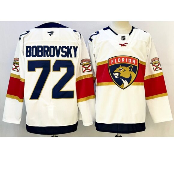 Mens Sergei Bobrovsky White Jersey Stitched
